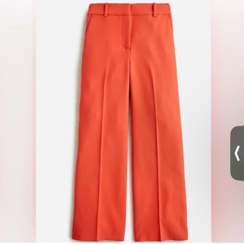 J Crew Sydney Wide-Leg Pants Four-Season Stretch Warm Persimmon - Picture 14 of 14